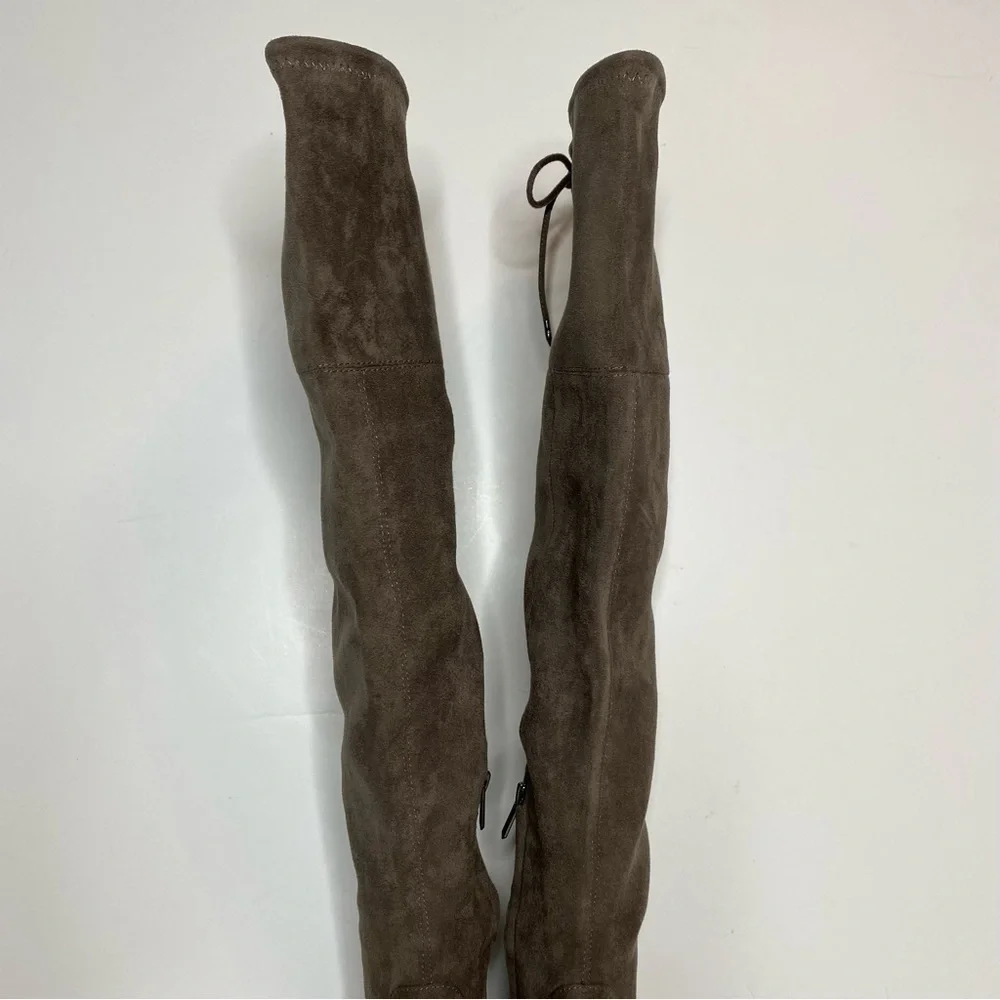 Sam Edelman Kristie Steel Grey Over the Knee Boot 6.5